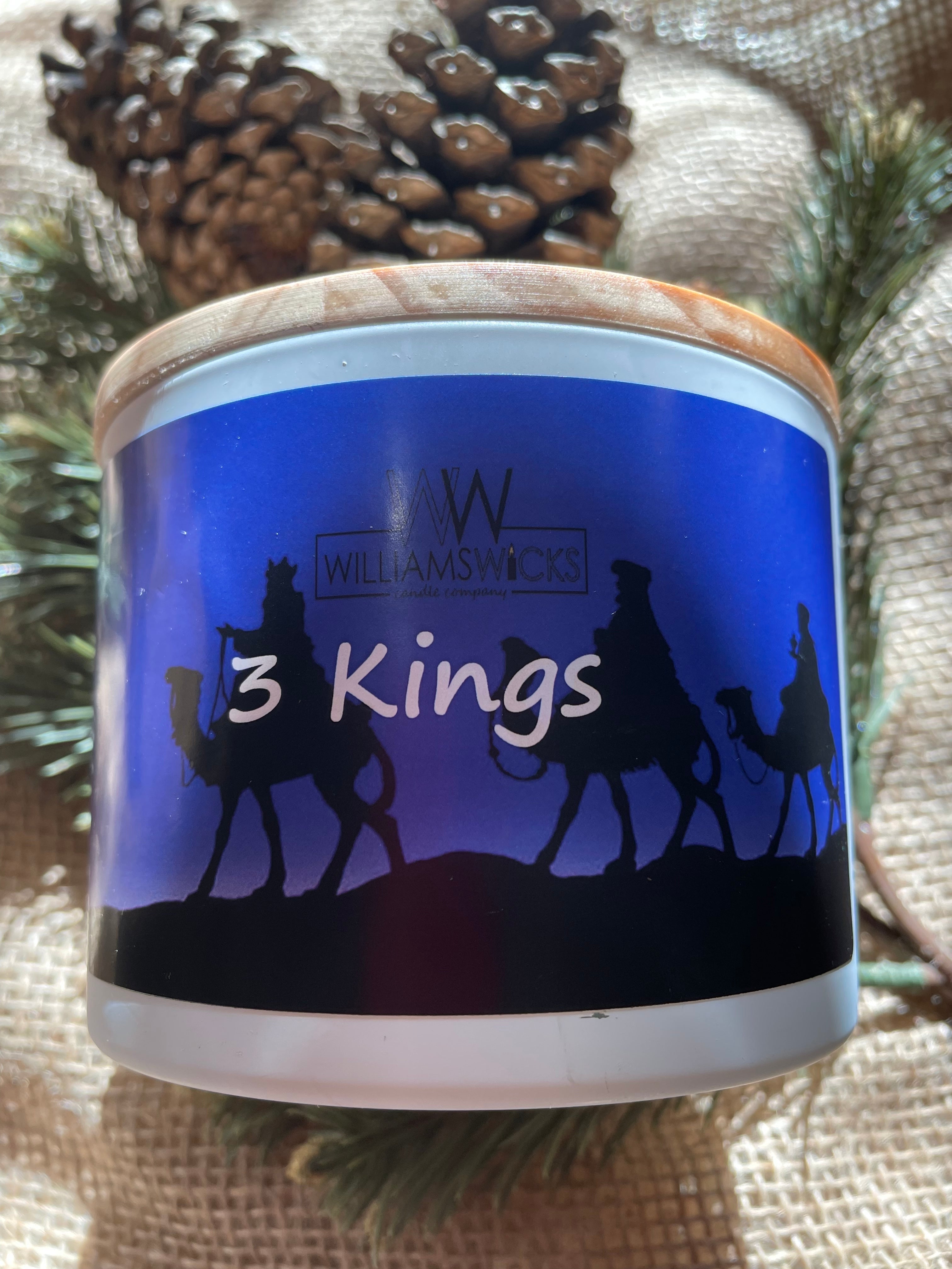 ✨3 LEFT! Frankincense and Myrrh + Winter Wonderland (BLENDED/Custom) - 14.5oz double wick